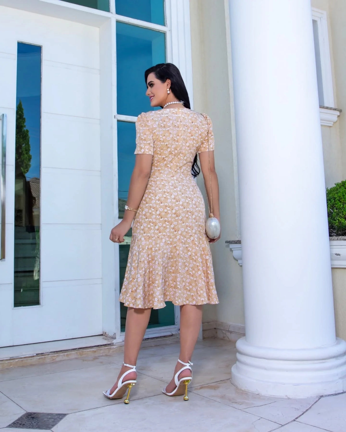 Vestido Maisa - Bege Floral