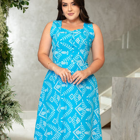 Vestido Dani - Azul Turquesa