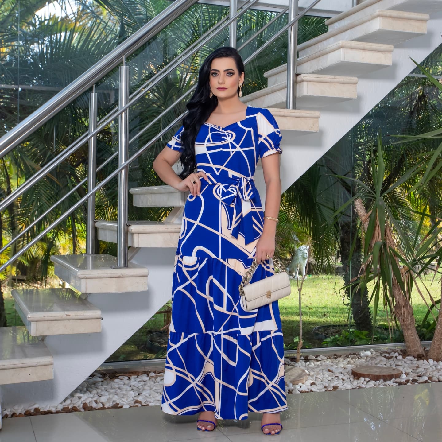 Vestido Elena - Azul