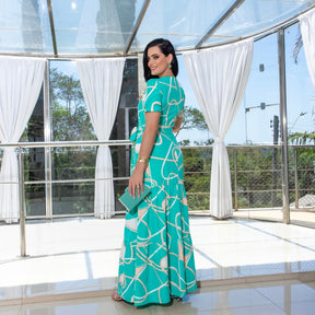 Vestido Elena - Verde Água