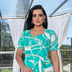 Vestido Elena - Verde Água