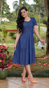 Vestido Eliana - Azul Safira