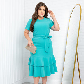 Vestido Esther - Azul Turquesa