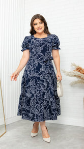 Vestido Isa - Azul Marinho