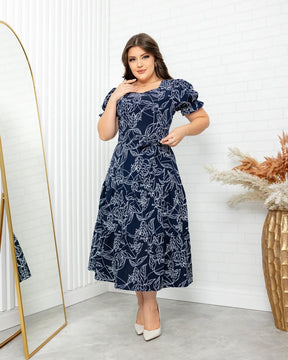 Vestido Isa - Azul Marinho