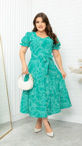 Vestido Isa - Verde Água