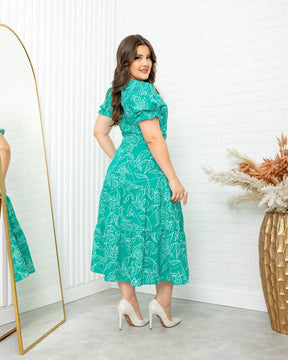 Vestido Isa - Verde Água