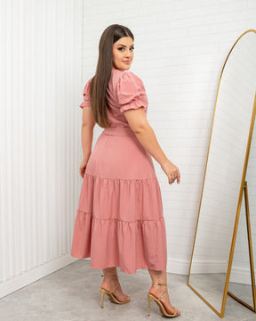 Vestido Iza - Rosa