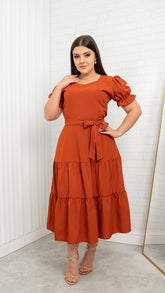 Vestido Iza – Terracota