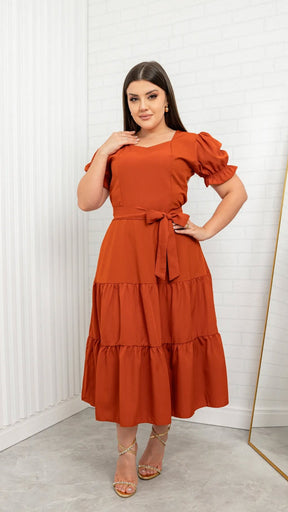 Vestido Iza – Terracota