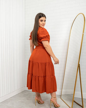Vestido Iza – Terracota