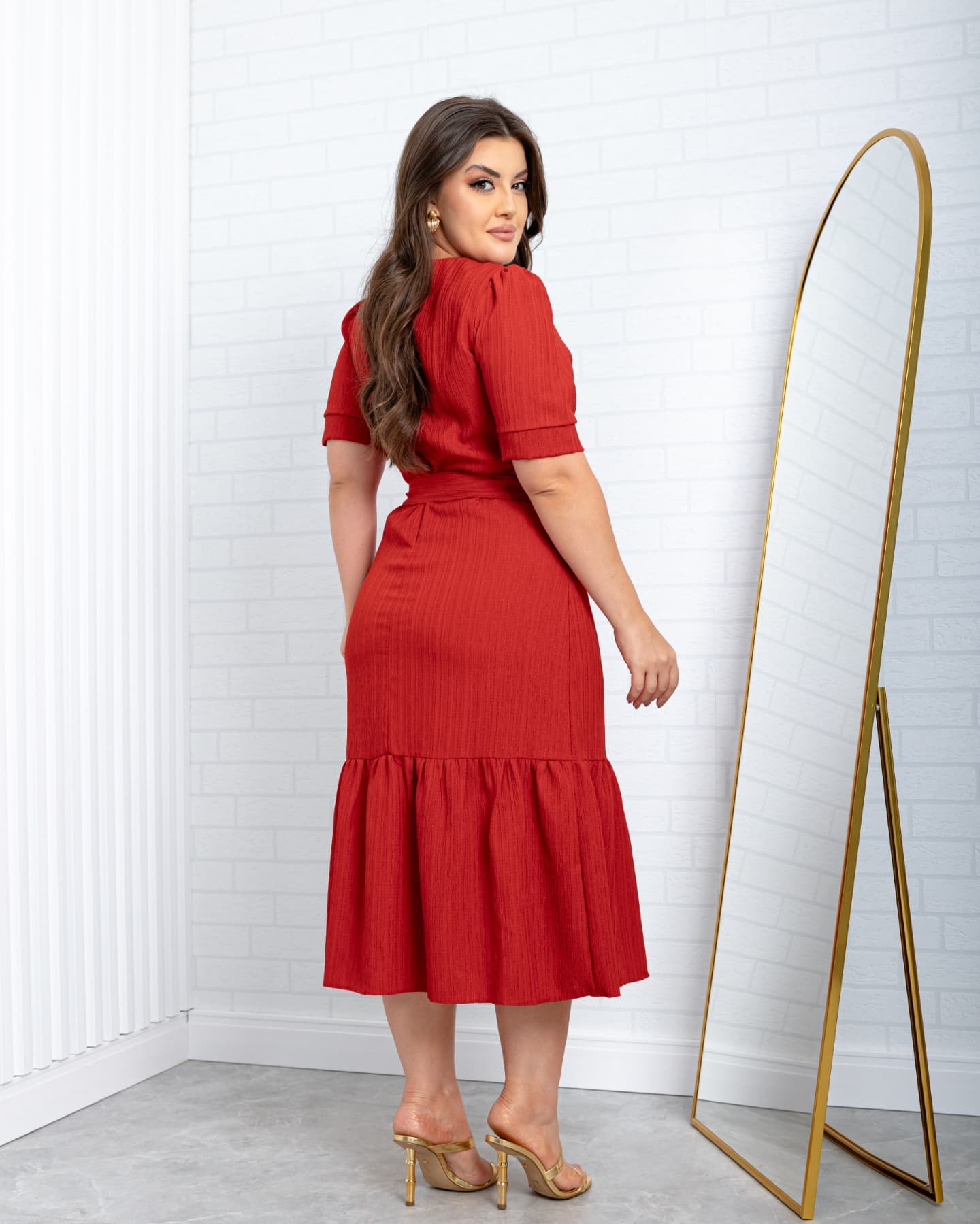 Vestido Jasmim - Vermelho