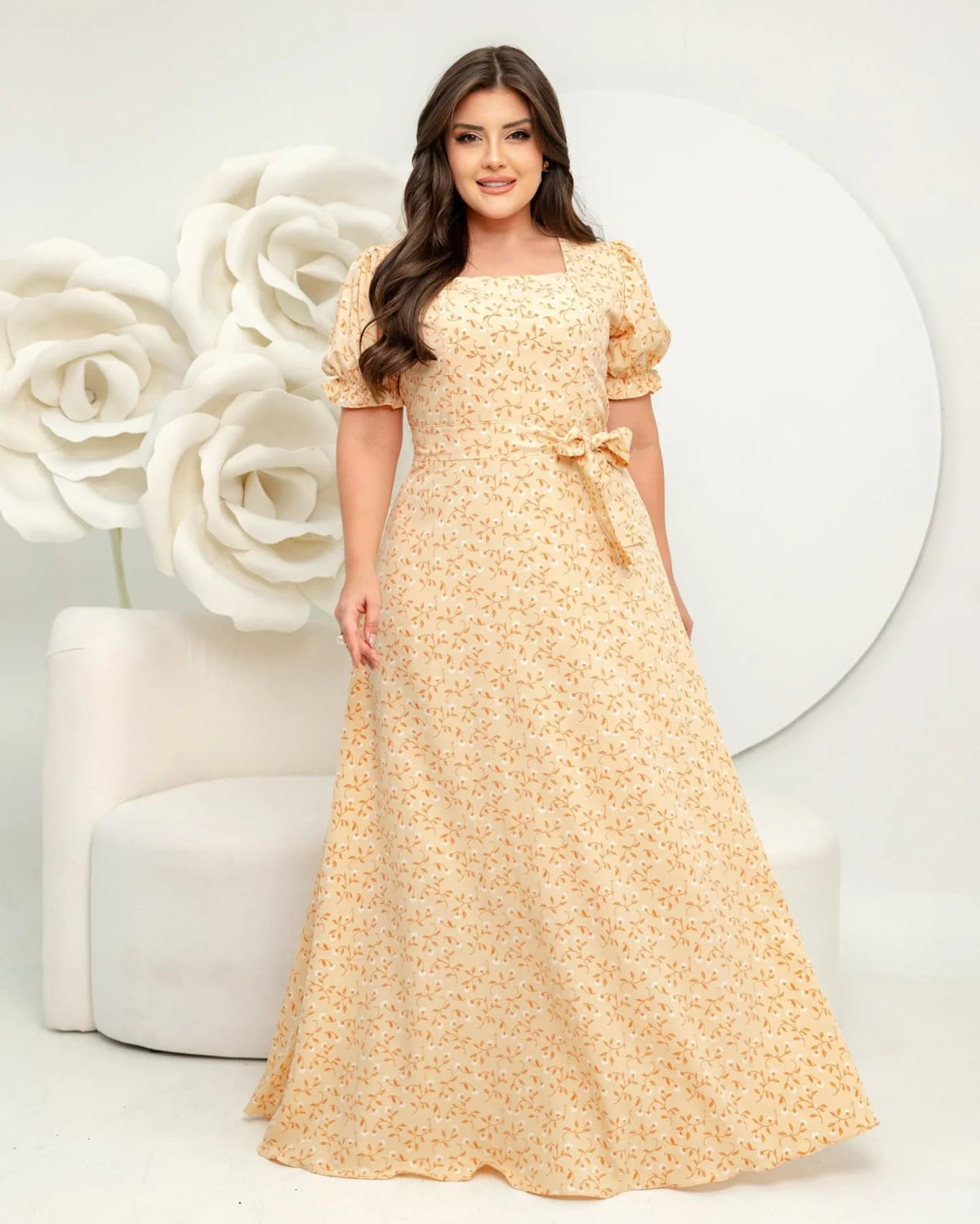 Vestido Lari - Amarelo Pastel