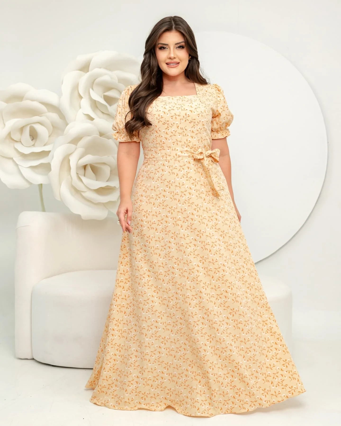 Vestido Lari - Amarelo Pastel