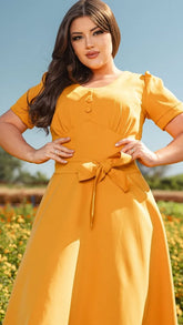 Vestido Lia - Amarelo