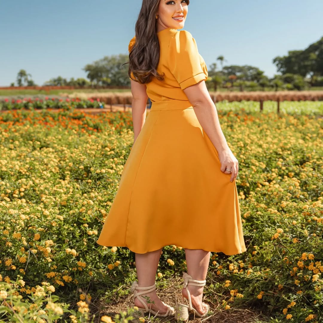 Vestido Lia - Amarelo