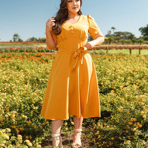 Vestido Lia - Amarelo
