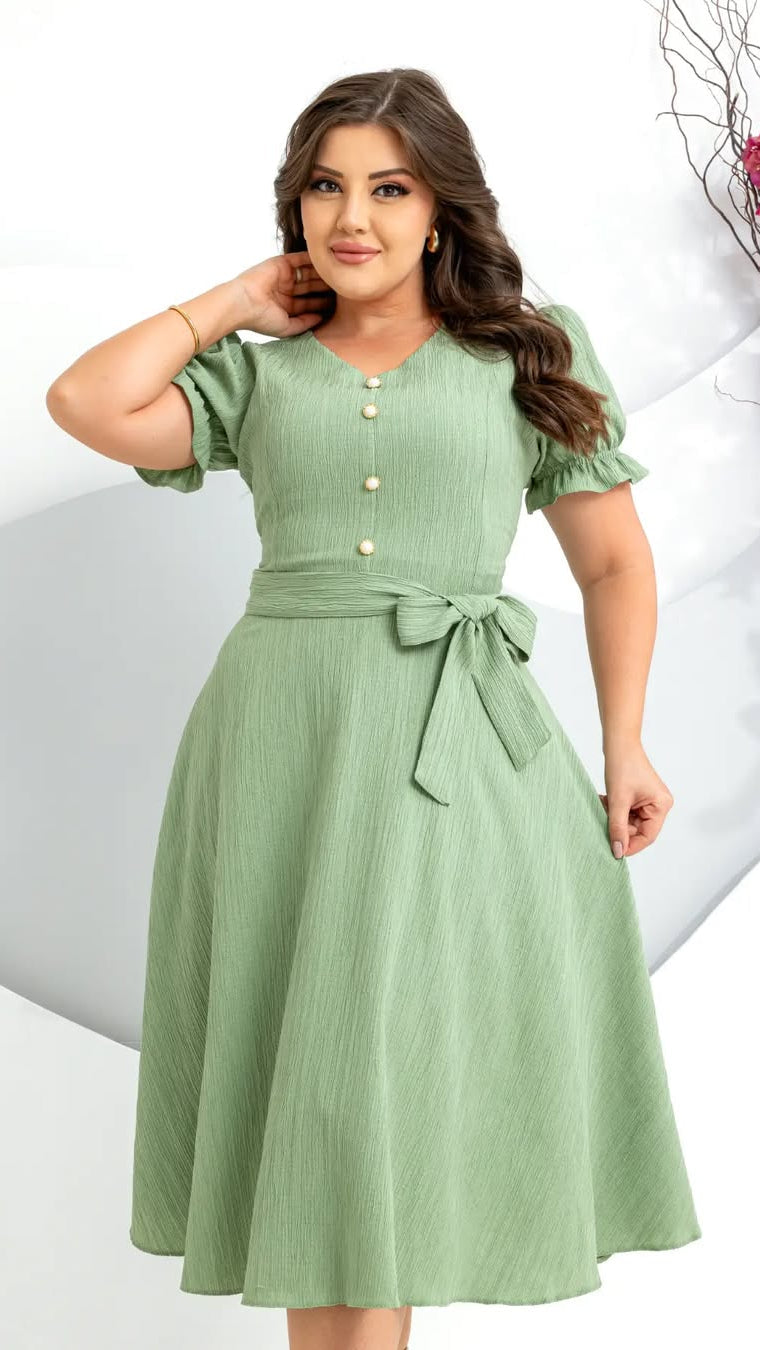 Vestido Lorena - Verde Claro