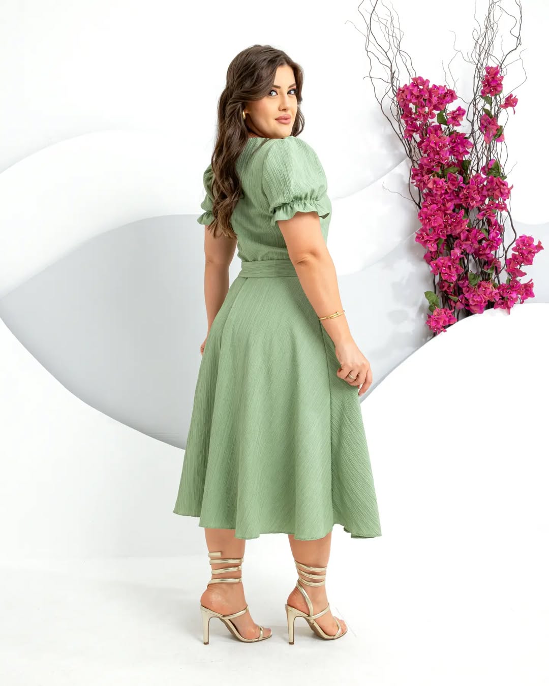 Vestido Lorena - Verde Claro