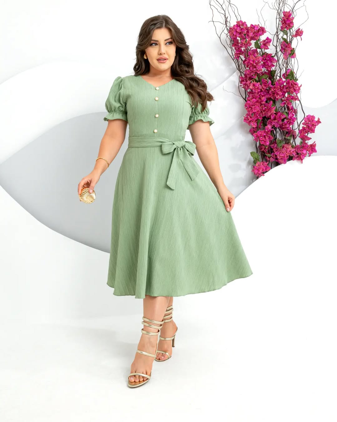 Vestido Lorena - Verde Claro