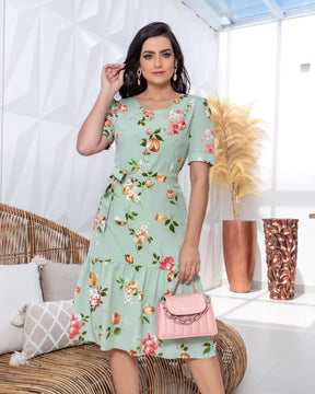 Vestido Luana - Verde Água