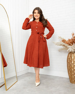 Vestido Paola - Terracota