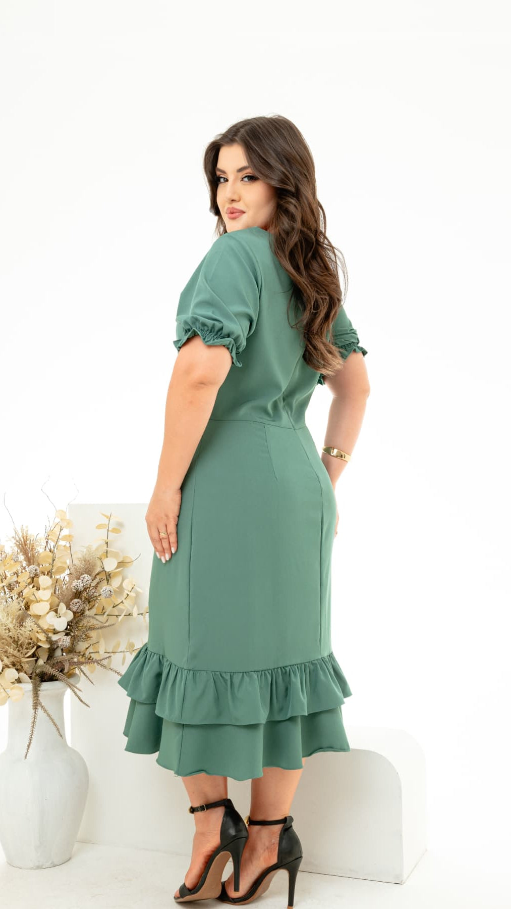 Vestido Rafaela - Verde Musgo