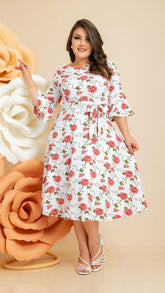 Vestido Rany - Branco Floral