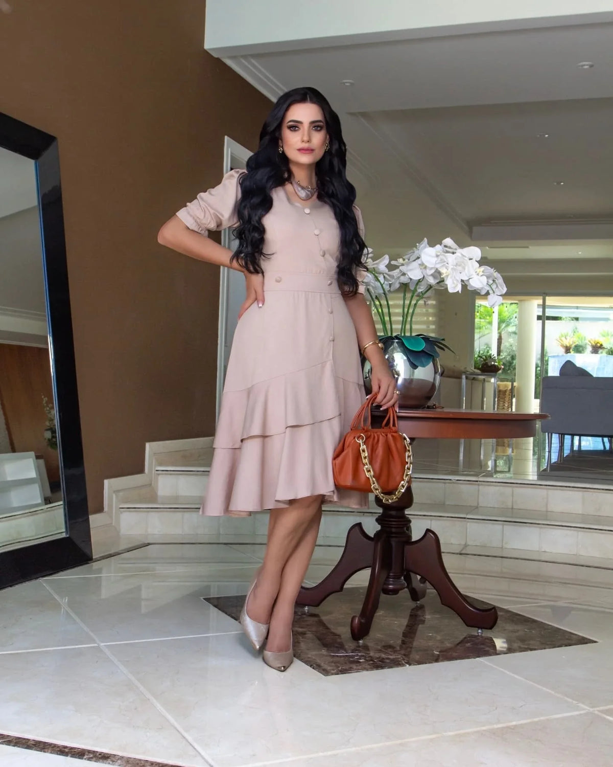 Vestido Rilary - Nude Rosado