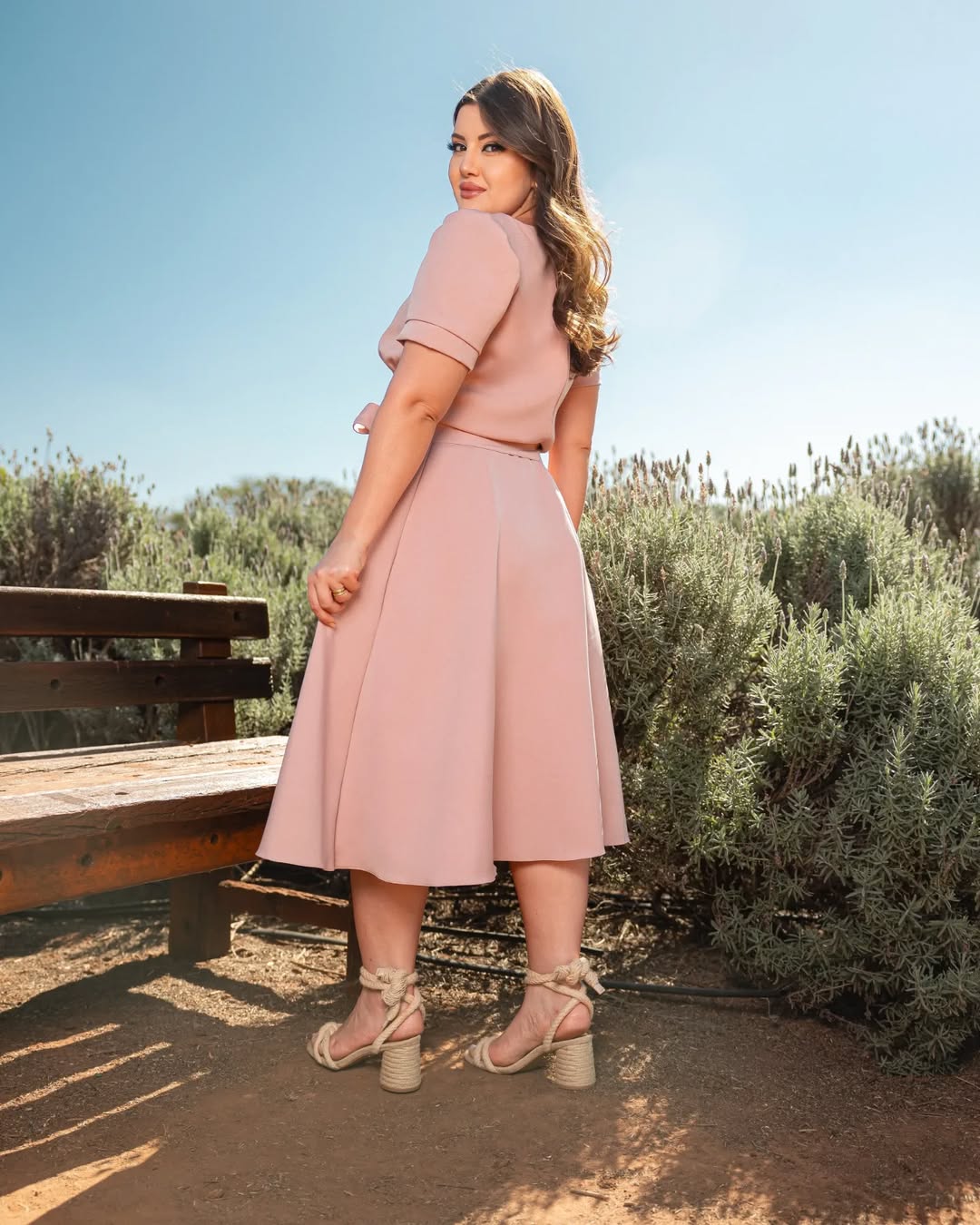 Vestido Lia - Rosa Claro